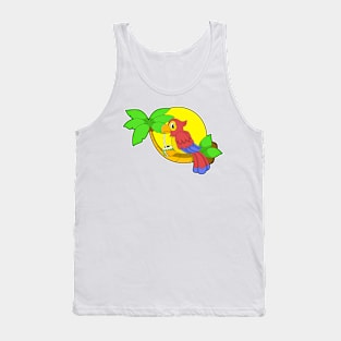 Parrot with Coconut Tank Top